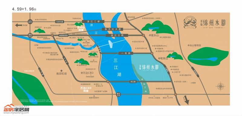 绵州水郡区位图