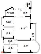 树高威尼斯二期135平米户型解析方案