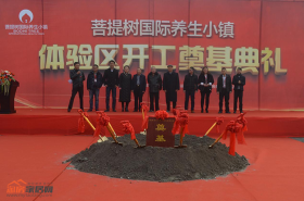 菩提树国际养生小镇体验区开工奠基典礼在安州区举行