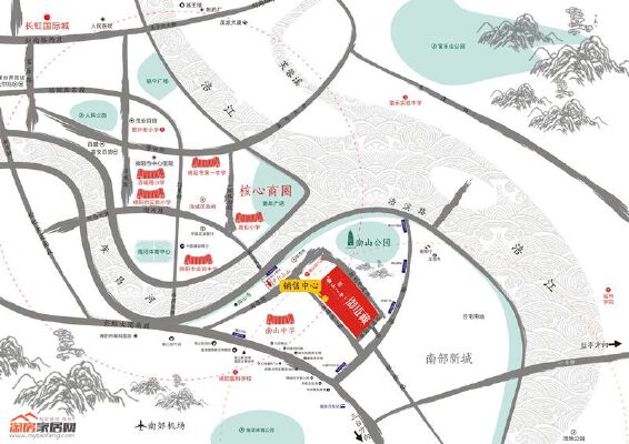 南山一号二期·御珑藏区位图