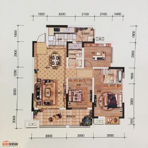 7-A户型100.07㎡3室2厅2卫