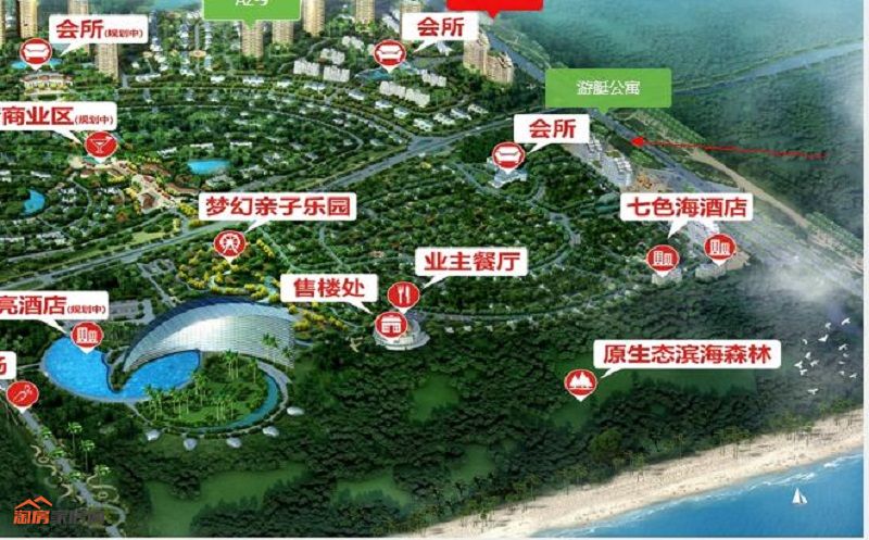 海南世茂·怒放海游艇公寓区位图
