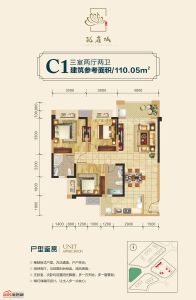 兴发孔雀城C1户型