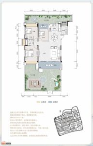 溪涪和院C1户型133.46-133.9㎡