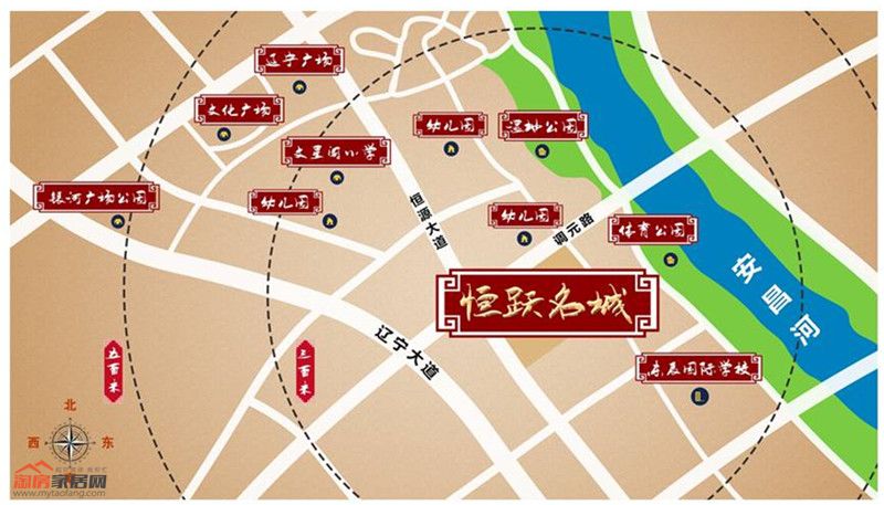 恒跃名城区位图