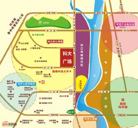科大广场区位图