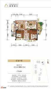 三台翡翠滨江C1户型