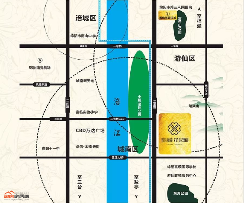 置信丽都花园城区位图