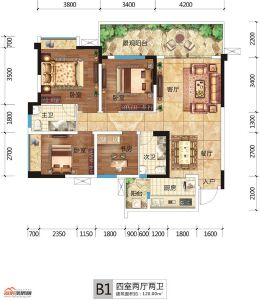 嘉来南河广场B1户型