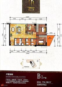 绵阳建工大厦B1户型