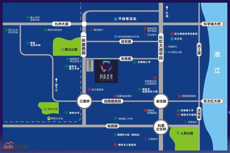 润森金座区位图