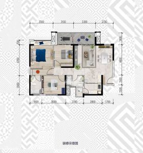 跃进路16号2期E3户型117.14㎡