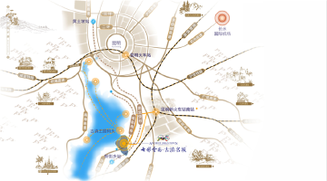 七彩云南古滇名城区位图
