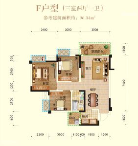 兴发铂金华府F户型