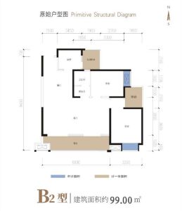 金和天府B2户型99㎡