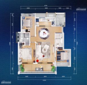 海南臻园103㎡洋房户型