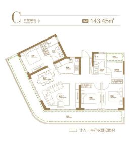 融创观澜湖公园壹号四期C户型