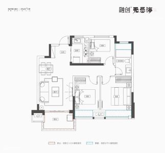 融创无忌海B-1户型86㎡