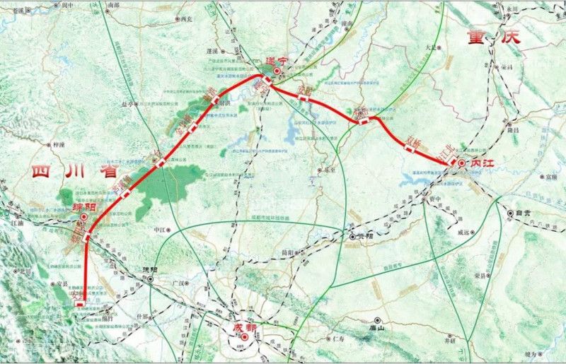 绵遂内铁路预计2020年底或2021年正式动工