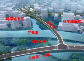 绵阳科学城至小岛连接线工程公示图