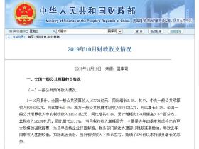 绵阳经济速递：2019年前十月房产税同比增长1.5%