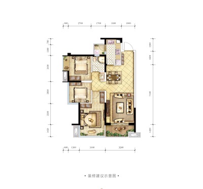 经开区 万达天澜3房79万