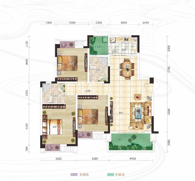 羌多娜溪院A户型图