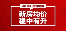 4月绵阳房价地图：供应端全面回血，房价稳中有升