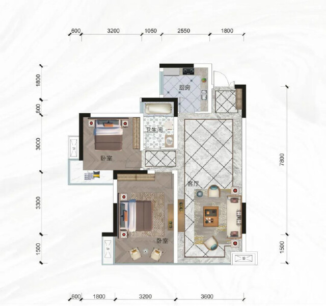 状元府邸E1户型户型图