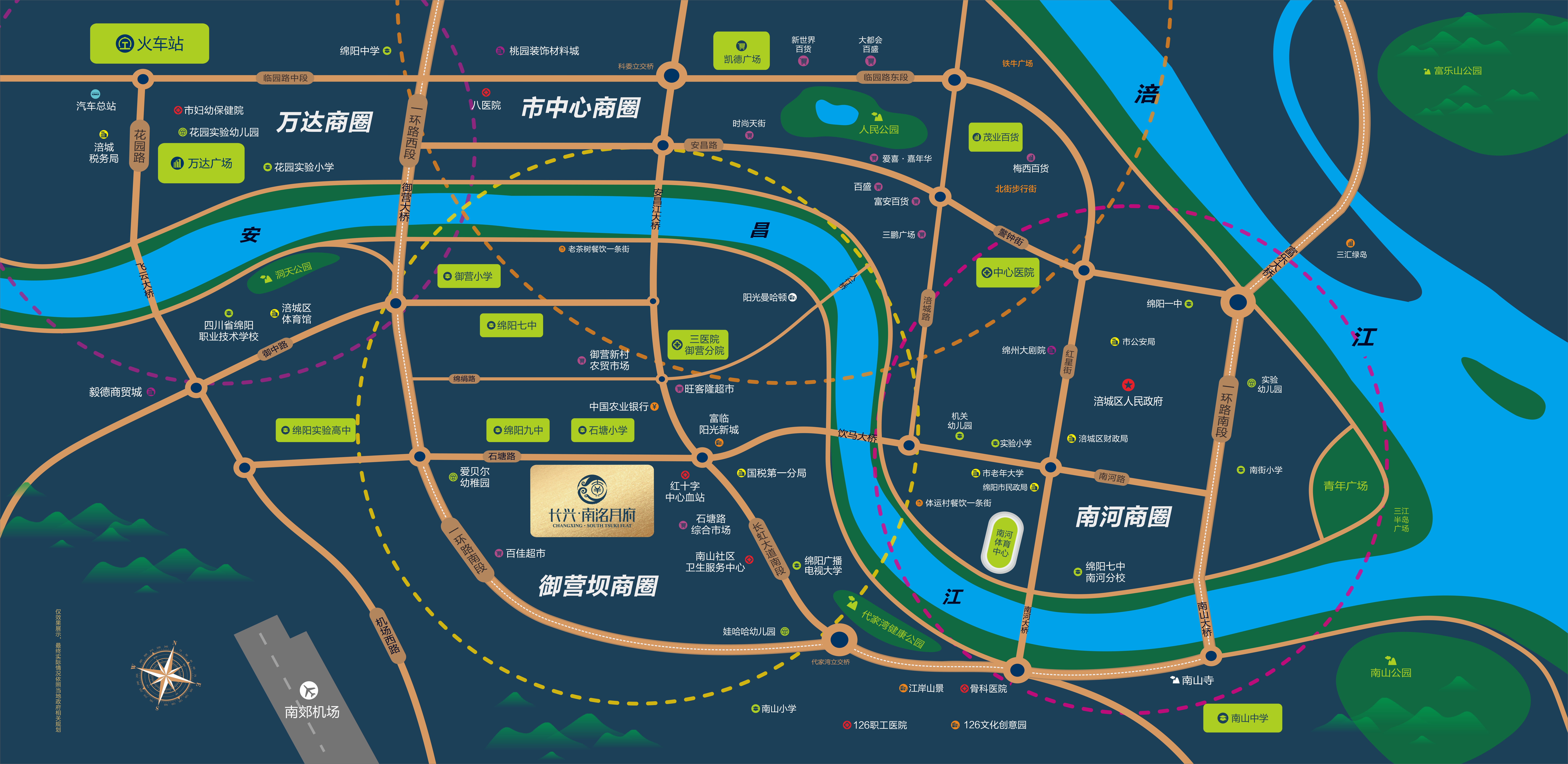 南洺月府区位图