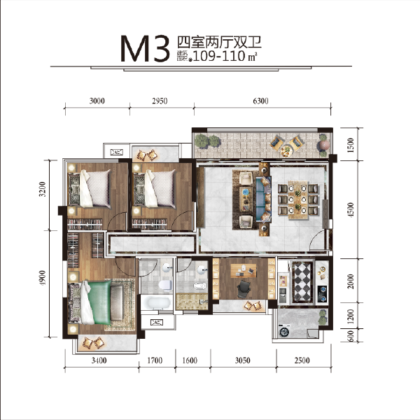 M3户型图