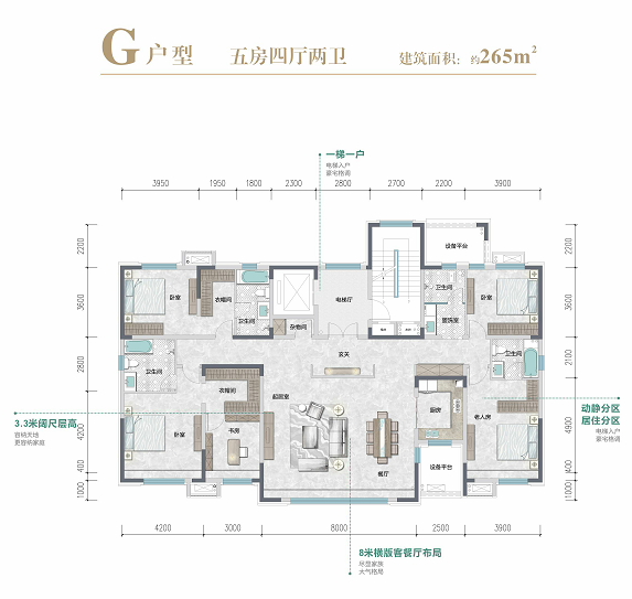 G户型户型图