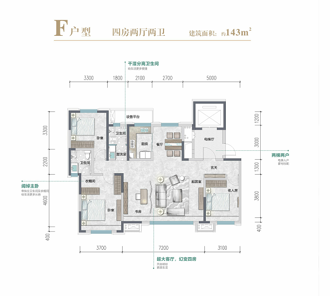 F户型户型图