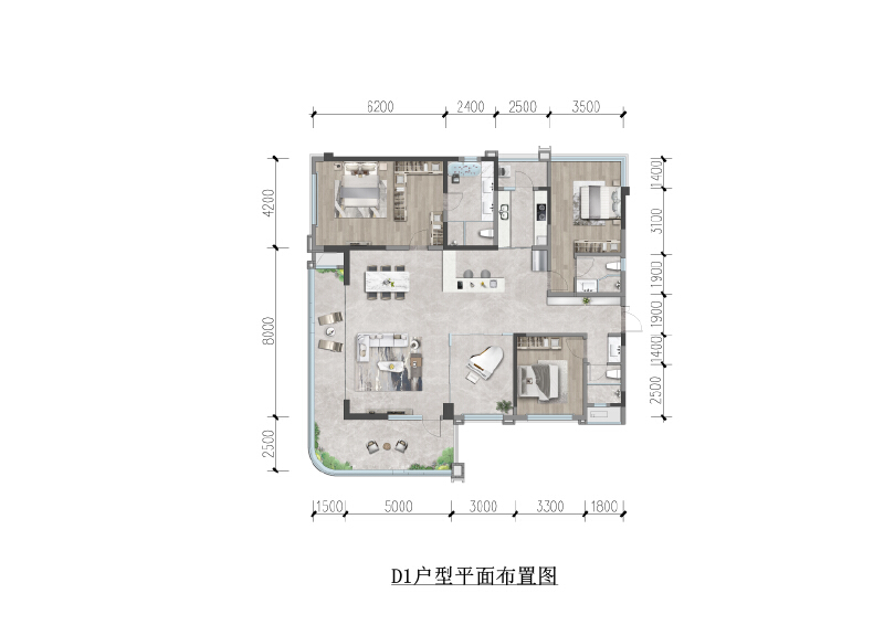 D1户型图