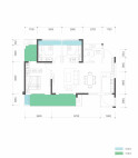 恒跃紫宸2期锦棠府B3户型图