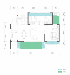 恒跃紫宸2期锦棠府B4户型图