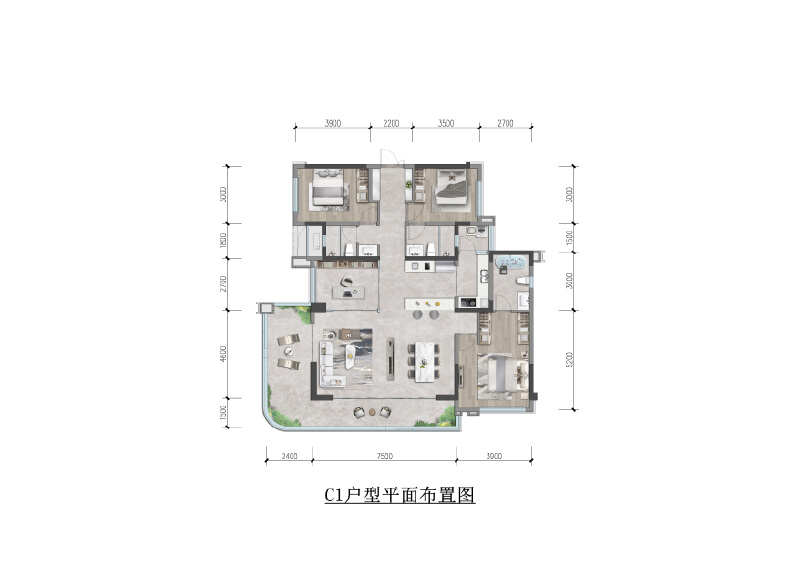 C1户型图