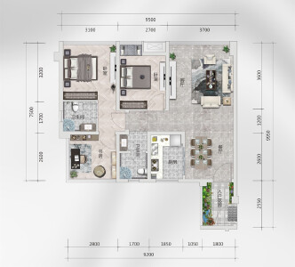 高又高新天骄A1户型图