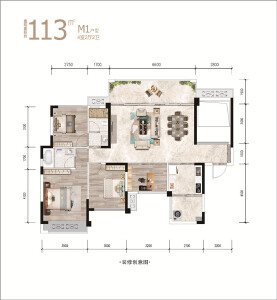 M1户型图