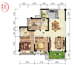 南粱府在售户型建面区间为68-114㎡，均价6000元/㎡