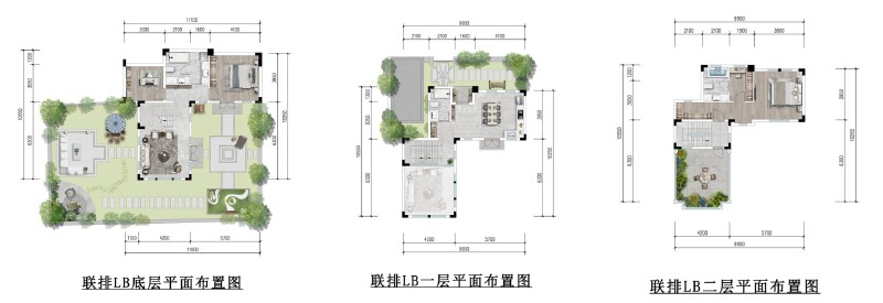 联排LB户型户型图