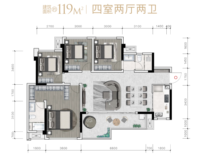 A2户型户型图