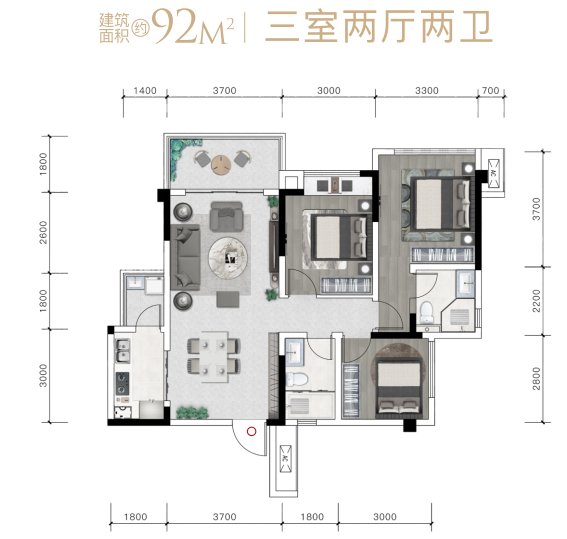 A5户型户型图