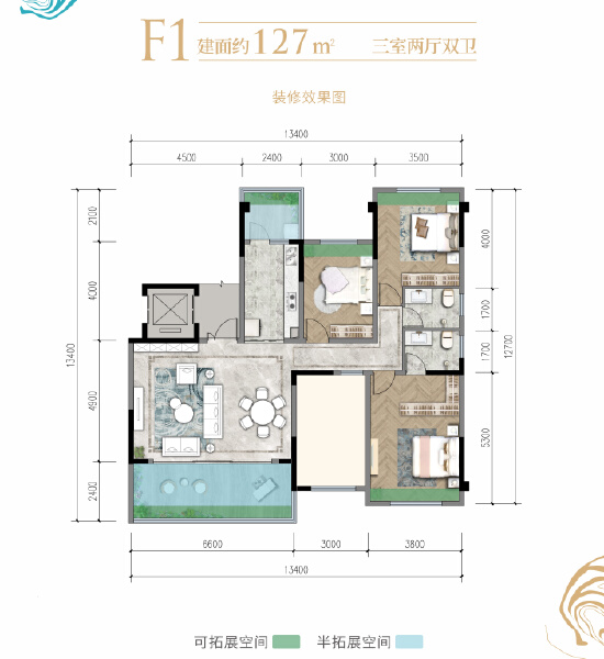 F1户型户型图