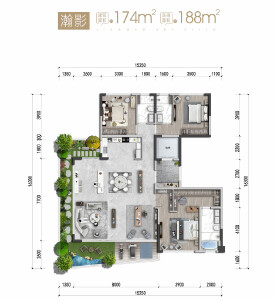 瀚影 ：175/188㎡（E户型）