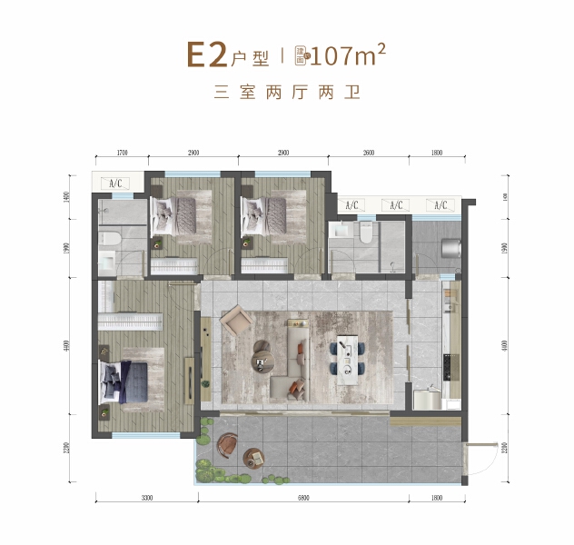 E2户型户型图