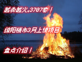 越卖越火，3707套！绵阳楼市3月上榜项目盘点介绍！