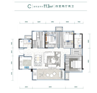 C户型（113㎡）