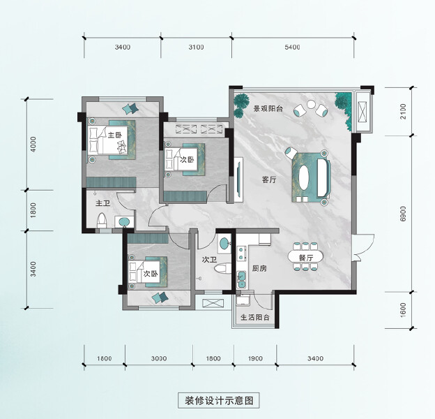 B  南山令户型图