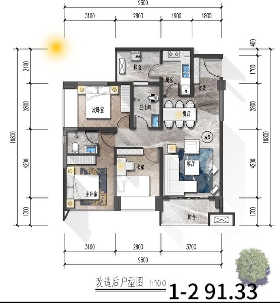 1-2户型图